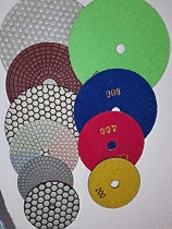 Polishing wheels stones