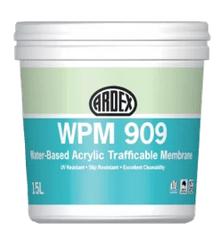 Ardex WPM 909 waterbase acrylic traffic membrane 15lts .