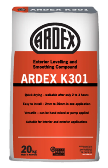 ARDEX K301 (internal and external floor level)