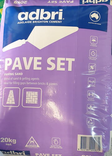 PAVE SET            (GROUT FOR PAVER JOINTS)