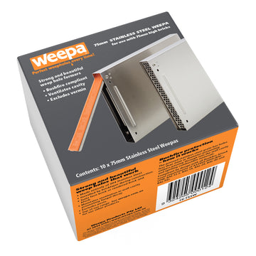 Weephole Brick Vent Stainless Steel Weepa Vent - Pack of 10