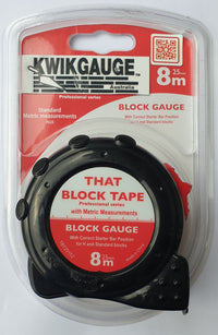 Brick tape measure and block tape