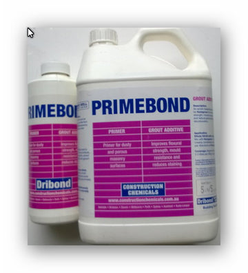KEMGROUT GROUT ADDITIVE LIQUID 1LTS and 5LTS PRIMEBOND