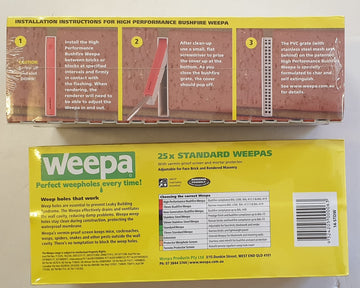 WEEPA 10X75X98-110-118 RENDER/ FACE BRICK PK25