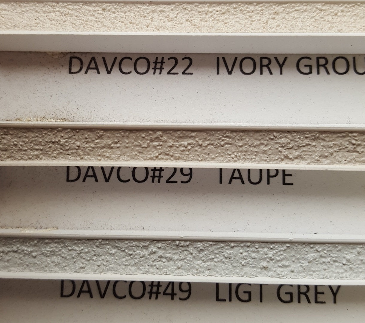 Davco Colour grout 1.5kg, 5kg, 15kg and sample (150200 grams powder i