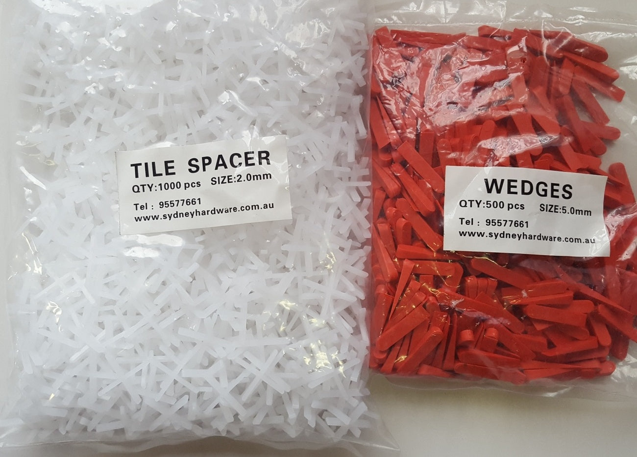 Tile spacers and deals wedges