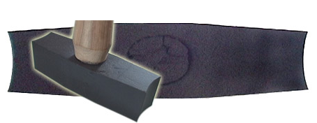 Hammer double edge concave finishing hammer not tungsten .