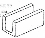 Concrete Block Lintel 190x390x190